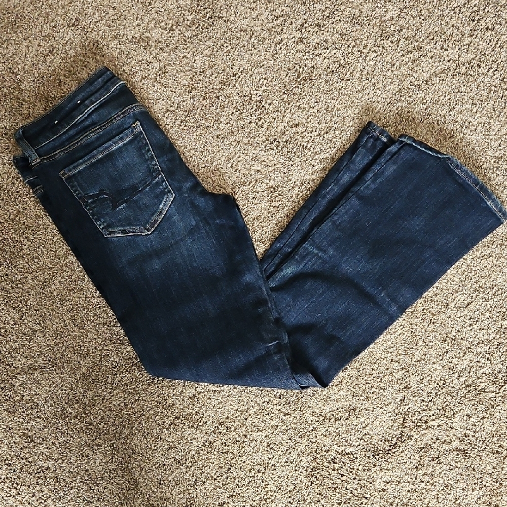 American Eagle Outfitters Blue Skinny Kick Jeans Classic Indigo